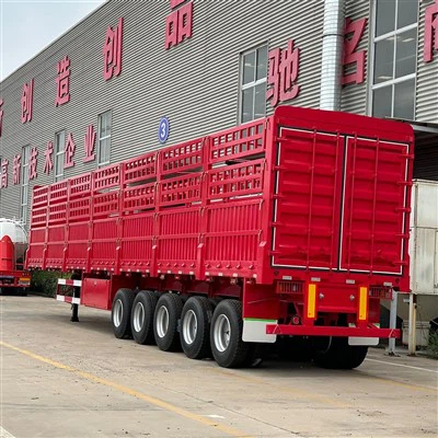 5 tengelyes 60T ömlesztett rakományszállító kerítés félpótkocsi oldalfalú félpótkocsi