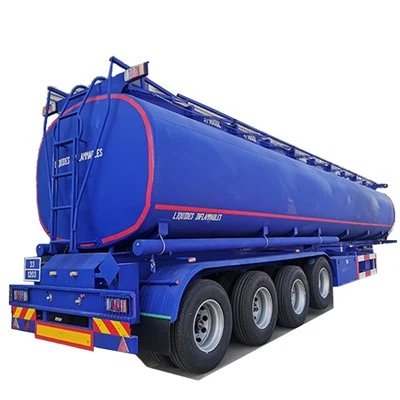 TONGYA Hot Sale 4 Axle Olaj Folyékony Üzemanyag Tartály Pótkocsik Tartály Félpótkocsi